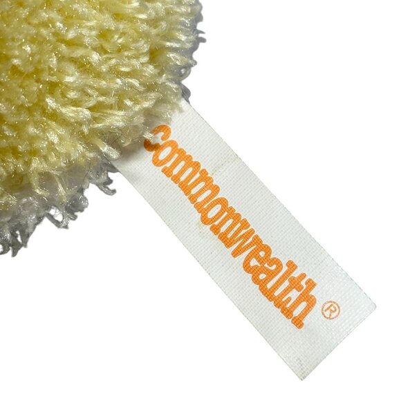 Commonwealth Toy Yellow Duck Plush 2002 Iridescent Beak Feet Flower Butterfly - Picture 7 of 9